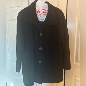 Liz Claiborne Classic Black Pea Coat